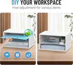 SHARKWOODS Wood Desk Organizer, 3 Tier Paper Tray Organizer - Image 5