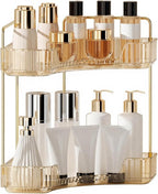 YCIA&DONE Corner Bathroom Counter Organizer, Makeup Organizer by YCIADONE