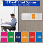 Office Door Signs with 6 Printed Status Options – Do Not Disturb, Out of Office - Image 6
