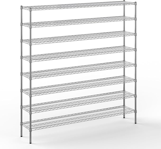 Regal Altair 14" Deep x 72" Wide x 74" Height Wire Shelving Kit | 8-Tier | NSF by Regal+Altair