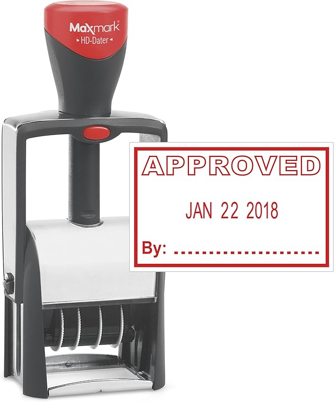 MaxMark Heavy Duty Self Inking Date Stamp by Maxmark