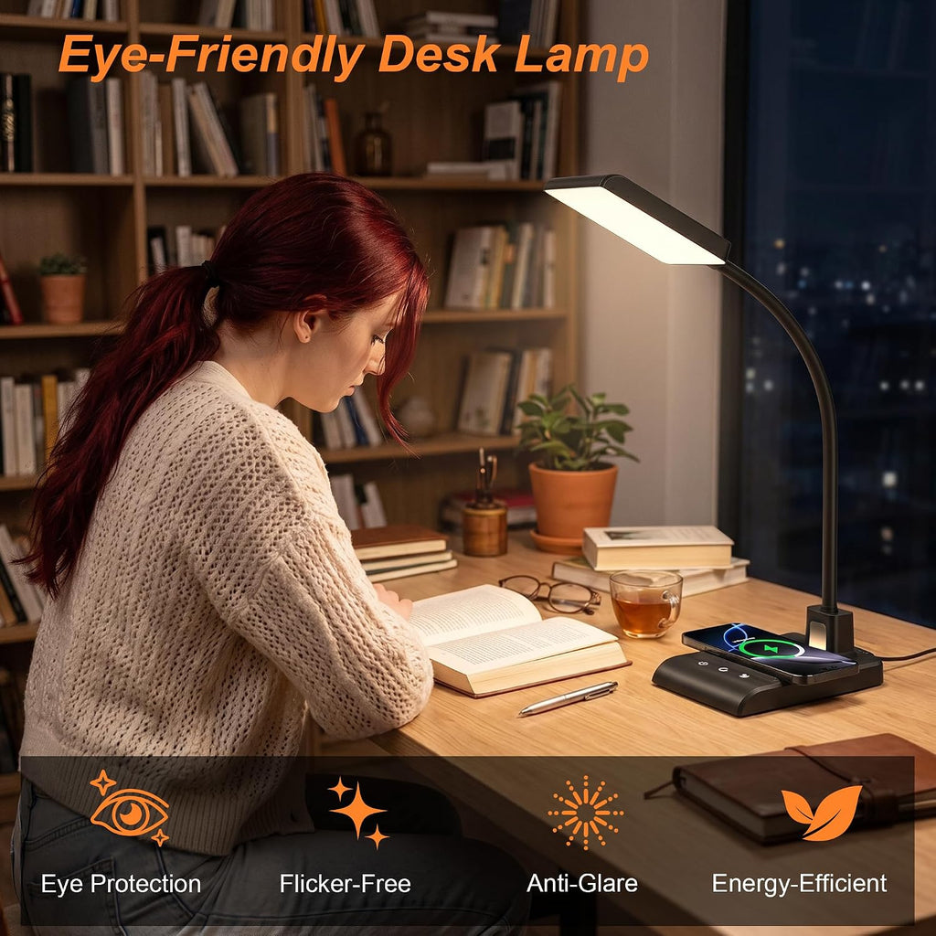 desk lamp with wireless charger, desk lamps for, package contents
