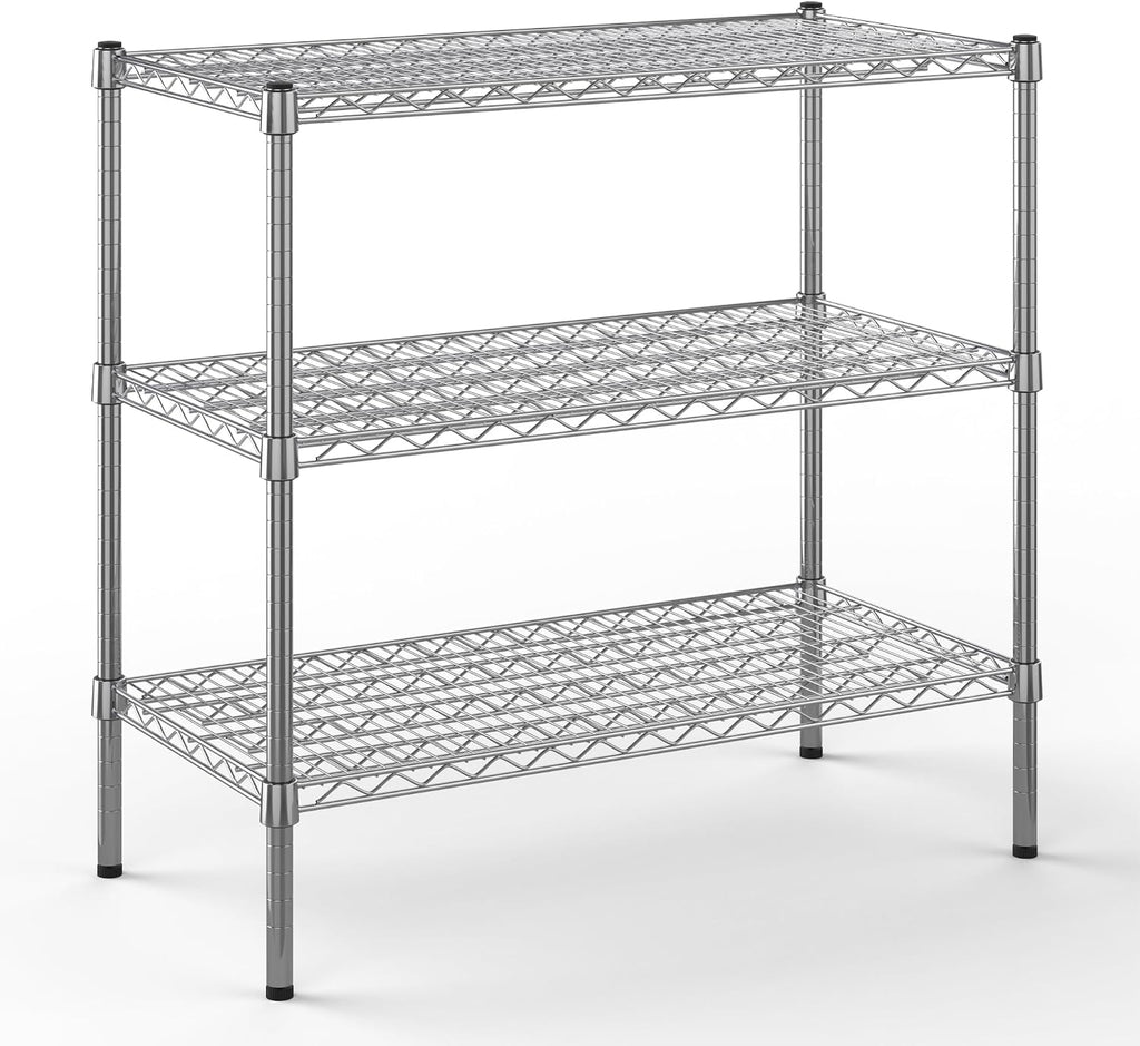 Regal Altair 18" Deep x 36" Wide x 34" Height Wire Shelving Kit | 3-Tier | NSF