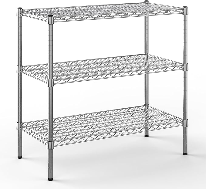 Regal Altair 18" Deep x 36" Wide x 34" Height Wire Shelving Kit | 3-Tier | NSF by Regal+Altair