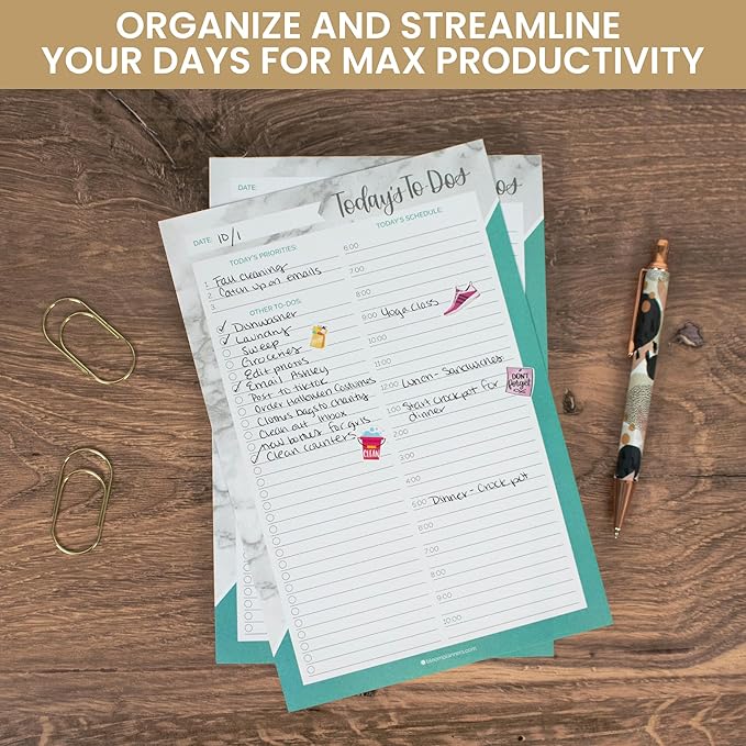 bloom daily planners Undated Daily Timed to-Do List Pad - Image 5