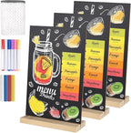 BOUBONI 3 Pack Small Chalkboard Signs by Bringsparkletoeverydaylife