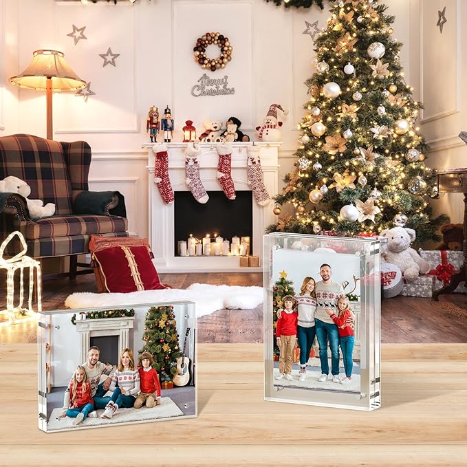 XINANDE 5x7 Acrylic Picture Frames 1 Pack, 10+10MM Premium Acrylic Photo Frame - Image 7