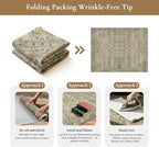 GENIMO 2x3 Area Rugs for Living Room, Machine Washable Non Slip Vintage Rugs - Image 8
