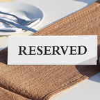 6 Pieces Plastic Reserved Table Sign Table Tent Wedding Guest Reservation Seat - Image 5