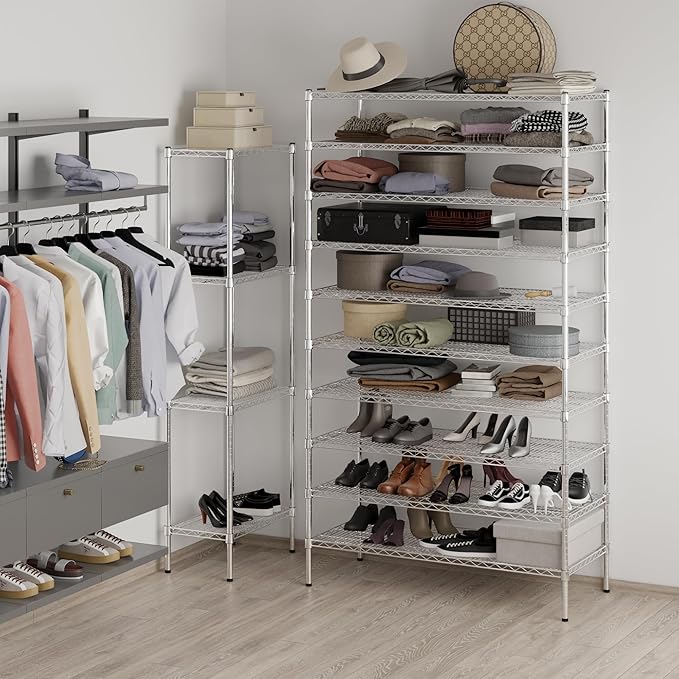 Regal Altair 21" Deep x 48" Wide x 86" Height Wire Shelving Kit | 10-Tier | NSF - Image 4