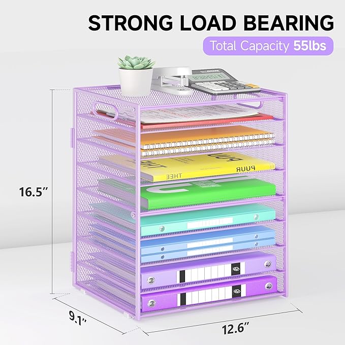 Cawukege 9 Tier Paper Organizer - Image 6