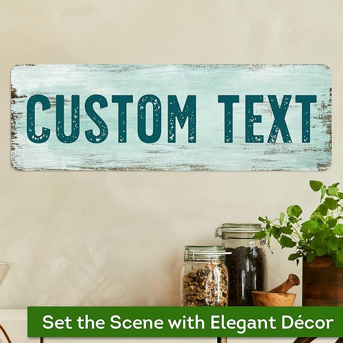 Custom Sign, Custom Street Sign, 11 Font Colors, 13 Font Styles, 4 Hole Options - Image 4