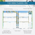 Planner Pad Spiral Bound 3-Tier Funnel Down 12 Month Organizer, July 2025 – - Image 4