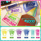 50 Pcs Cash Stuffing Placeholder for Envelopes Binder Pocket Cash Stuffing Placeholder Place Holder for 100 Envelopes Money Saving Challenge(Classic)