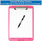 Think2Master Pink Plastic Storage Clipboard. | 25% Heavier & Sturdier| Heavy - Image 4