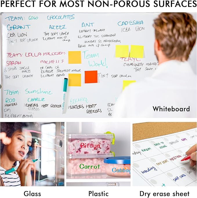 Shuttle Art Dry Erase Markers, 25 Pack 20 Colors Whiteboard Markers, Bundled - Image 5
