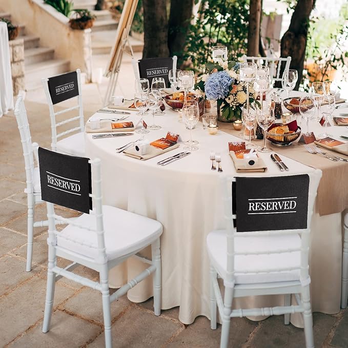 Buryeah 24 Pcs Reserved Seating Signs - Image 3