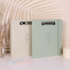 SKYDUE Clipboard Binder with Dividers, 1 Inch Linen 3 Ring Binder with - Image 2