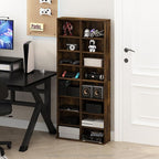Furinno Jaya DVD Shelf, 16-Shelf Wide CD Rack, Media Shelf - Image 2