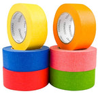 COSIMIXO Colored Masking Tape 1.88 inches x 60 Yards, Rainbow Colors Painters - Image 6