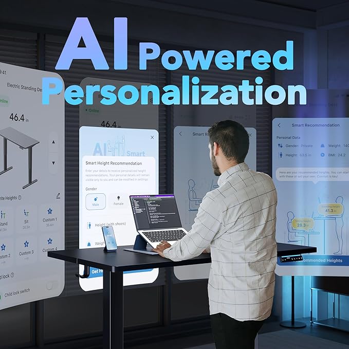 HUANUO AI-Powered Electric Standing Desk - Image 3