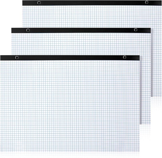 Fainne 3 Pcs Large Engineering Graph Paper Grid Graph Paper Pad Giant Drafting by Fainne