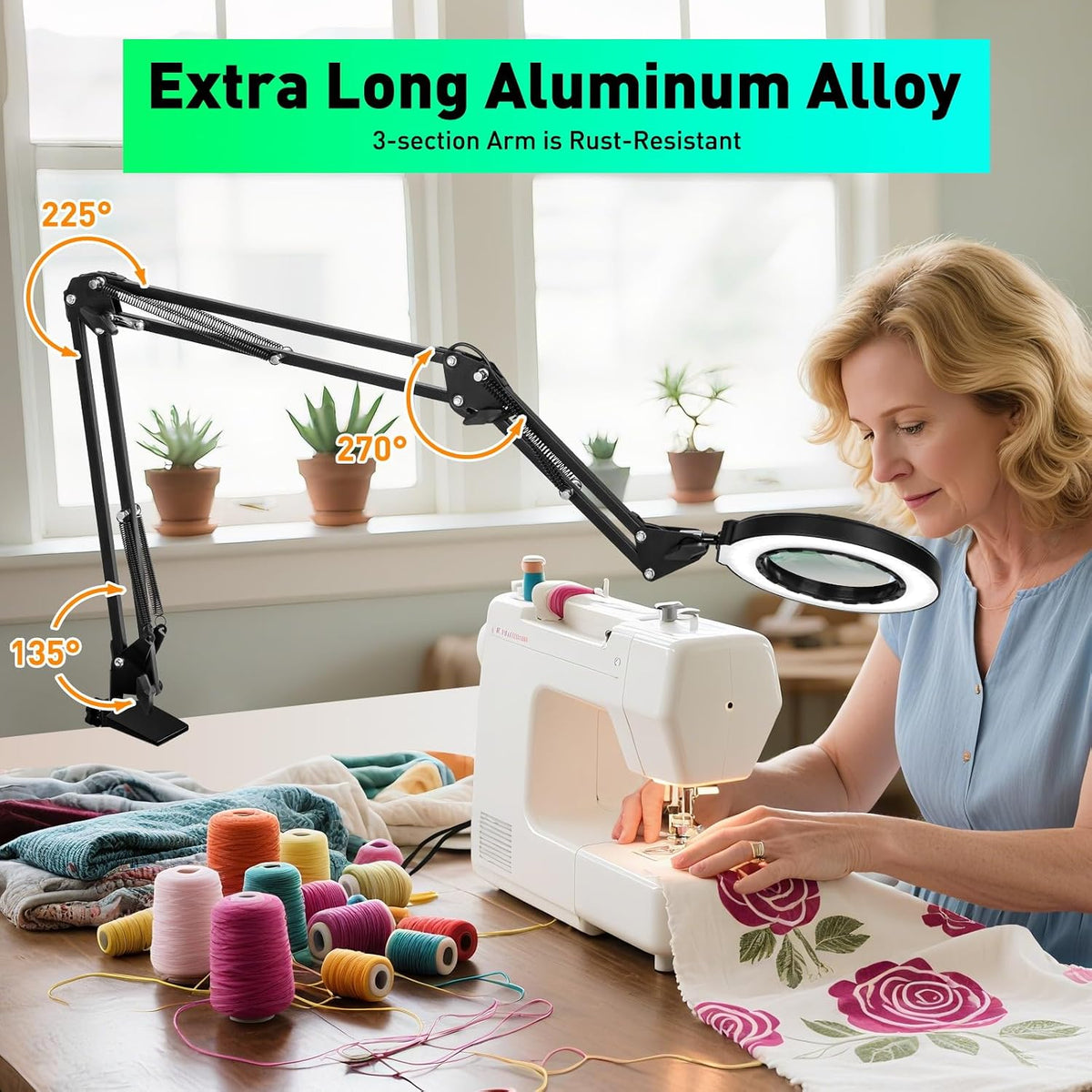 12X Magnifying Glass with Light and Stand, Soldering Helping Hands