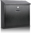 xydled Mail Boxes with Key Lock, Locking Mailbox Wall Mounted, Security Mailbox