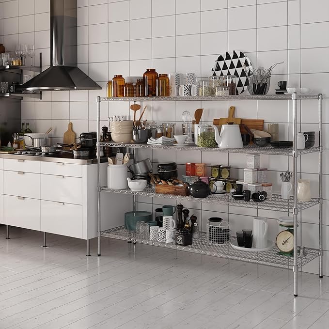 Regal Altair 21" Deep x 72" Wide x 54" Height Wire Shelving Kit | 4-Tier | NSF - Image 2