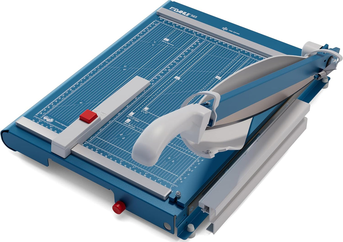 Dahle 565 Premium Guillotine Trimmer, 15" Cut Length, 35 Sheet Capacity,...