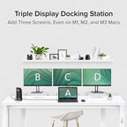 Plugable USB-C Triple Monitor Docking Station: 13-in-1 Laptop Dock - Image 3