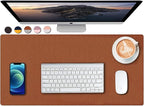 SUJAYU Dual Sided PU Leather Desk Pad, Mouse Pad, Office Desk Mat, Non-Slip by SUJAYU