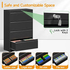 LONGLINK 4 Drawer Lateral File Cabinets - Image 5