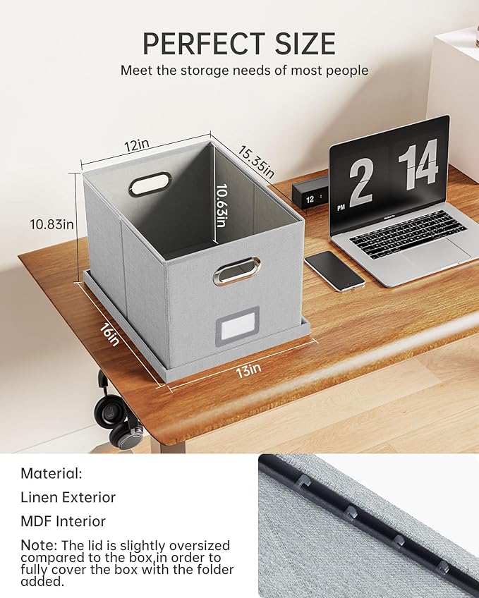 Oterri File Organizer, File Box, File Cabinet - Image 3