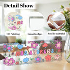 Personalized Name Plate for Desk, Custom Acrylic Desk Name Sign, Office - Image 2