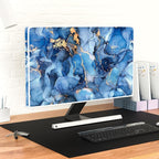 Baocicco Navy Blue Gold Marble Computer Monitor Dust Cover Creative Texture - Image 6