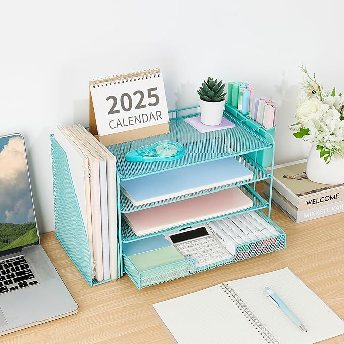 OPNICE Desk Organizer, 4-Tier Desktop File Organizer - Image 5