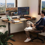 Claiks L Shaped Standing Desk, 55 Inch Electric Height Adjustable Desk Left - Image 2