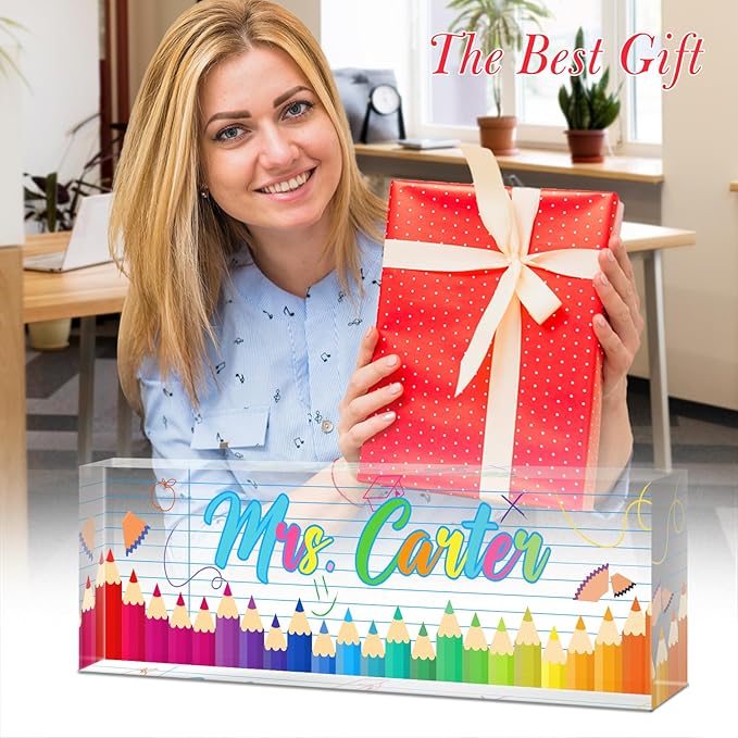 Teacher Office Name Plate for Desk Custom, Desk Name Plate Personalized - Image 5