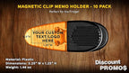 10 Magnetic Memo Holders Set - Image 4