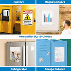 Magnetic Sign Holder 11 x 17, 20 Pack Rigid Magnetic Paper Holder Poster - Image 9