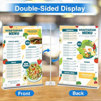 Daofary Acrylic Sign Holder 4 x 6 Inches 4 Pack, Double-Sided Stand up Table - Image 4