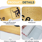 The Office Sign for Home and Business Door，Self-Adhesive Waterproof and - Image 3