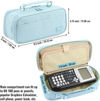 JOINPRO Pencil Case, Large Capacity Pencil Case Organizer; Double Zipper - Image 2
