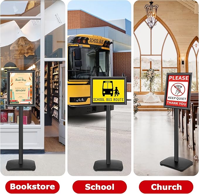 VAIIGO Heavy Duty Sign Holder Stand 8.5x11 Inch - Image 8