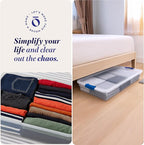 HOMZ 2-Pack Under Bed Storage, 60 Quart, and Towels - Image 6