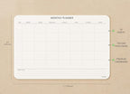 Undated Monthly Planner Notepad, Desk Calendar - Image 4