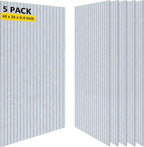 Acoustic Panels, 5 Pack Sound Panels, High-Density Large Acoustic Panels by AUTORIFIC