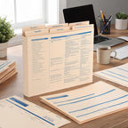 25 Set Employee Personnel File Folders Bulk 6 Folders Expanded Employee Record - Image 4