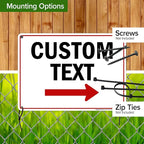 Custom Arrow, Custom Directional Sign, Right Arrow, 10x14 Inches, Rust Free - Image 5